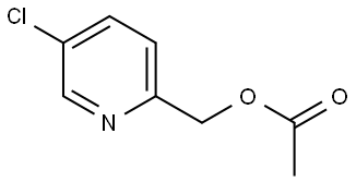 2-Pyridinemethanol, 5-chloro-, 2-acetate Struktur