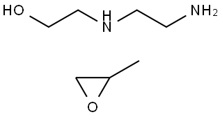 Ethanol, 2-(2-aminoethyl)amino-, polymer with methyloxirane Struktur