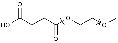 O-METHYL-O'-SUCCINYLPOLYETHYLENE GLYCOL& Struktur