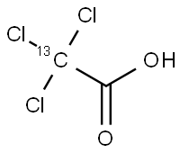 2,2,2-Trichloroacetic-2-13C Acid Struktur