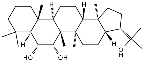 A'-Neogammacerane-6α,7α,22-triol (8CI) Struktur