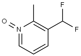 3-(difluoromethyl)-2-methylpyridine 1-oxide Struktur