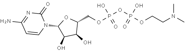 Cytidine 5''-pyrophosphate 2-(Dimethylamino)ethyl Ester Struktur