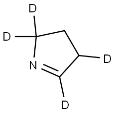 3,4-dihydro-2H-pyrrole-2,2,4,5-d4 Struktur