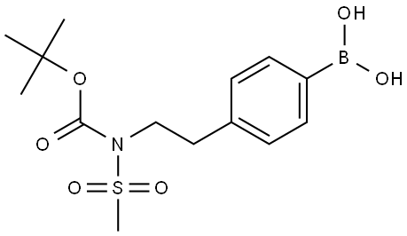 Carbamic acid, [2-(4-boronophenyl)ethyl](methylsulfonyl)-, C-(1,1-dimethylethyl) ester (9CI)