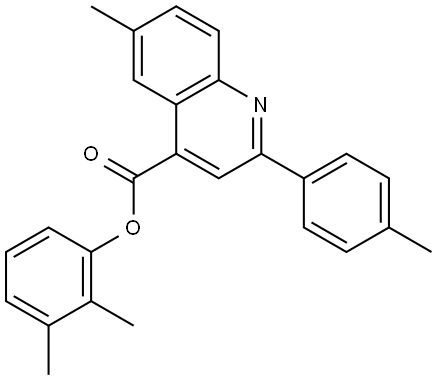 2,3-DIMETHYLPHENYL 6-METHYL-2-(4-METHYLPHENYL)-4-QUINOLINECARBOXYLATE Struktur