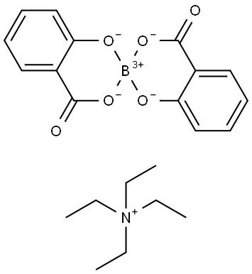 Tetraethylammonium bis[salicylato-(2-)]borate Struktur