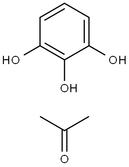 2-Propanone,  polymer  with  1,2,3-benzenetriol Struktur