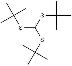 Propane, 2,2',2''-[methylidynetris(thio)]tris[2-methyl- (9CI) Struktur