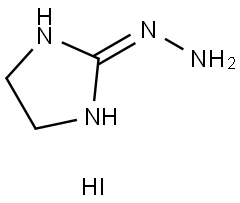 2-hydrazinyl-4,5-dihydro-1H-imidazole hydroiodide Struktur