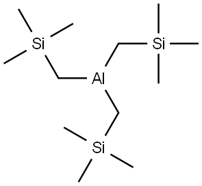 Tris[(trimethylsilyl)methylene]aluminium(III) Struktur