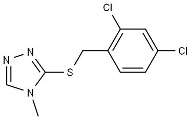 3-[(2,4-DICHLOROBENZYL)SULFANYL]-4-METHYL-4H-1,2,4-TRIAZOLE Struktur