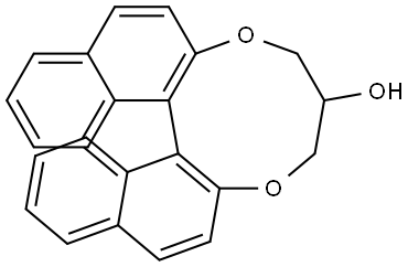 7,8-Dihydro-6H-5,9-dioxa-binaphthalenyl[a,c]cyclononen-7-ol Struktur