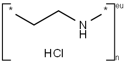 Poly(imino-1,2-ethanediyl hydrochloride) Struktur