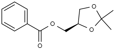 1,3-Dioxolane-4-methanol, 2,2-dimethyl-, 4-benzoate, (4R)- Struktur