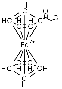 chloroacetylferrocene Struktur