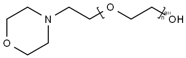 Morpholine poly ethoxy ethanol Struktur