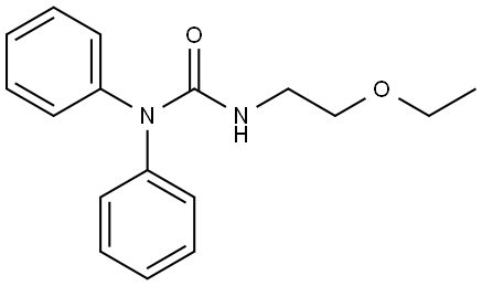 N'-(2-ethoxyethyl)-N,N-diphenylurea Struktur