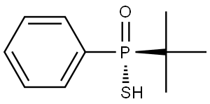 Phosphinothioic acid, P-(1,1-dimethylethyl)-P-phenyl-, [P(R)]- Struktur