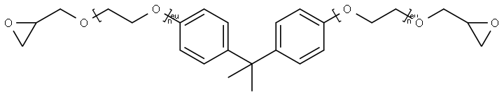 Bisphenol A bis(triethyleneglycol glycidylether)ether Struktur