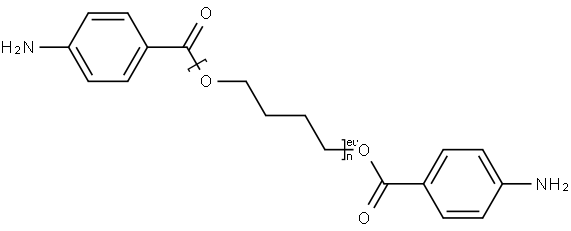 Poly(1,4-butanediol) bis(4-aminobenzoate) Struktur