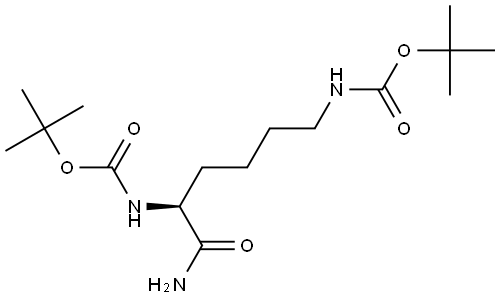 Carbamic acid, N,N'-[(1S)-1-(aminocarbonyl)-1,5-pentanediyl]bis-, C,C'-bis(1,1-dimethylethyl) ester