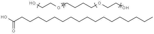 Poly(oxy-1,2-ethanediyl), .alpha.,.alpha.'-1,4-butanediylbis[.omega.-hydroxy-, octadecanoate Struktur