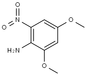 Benzenamine, 2,4-dimethoxy-6-nitro- Struktur