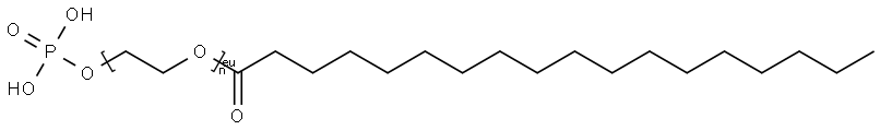 STEARYLPOLYOXYETHYLENEPHOSPHATE Struktur