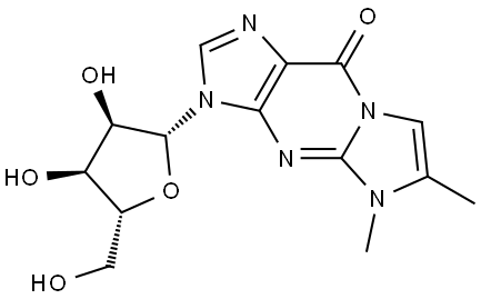 N4-Desmethyl-N5-Methyl wyosine Struktur