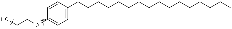 ALPHA-(4-HEXADECYLPHENYL)-OMEGA-HYDROXY-POLY(OXY-1,2-ETHANEDIYL) Struktur