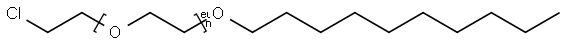 Poly(oxy-1,2-ethanediyl), .alpha.-(2-chloroethyl)-.omega.-(decyloxy)- Struktur