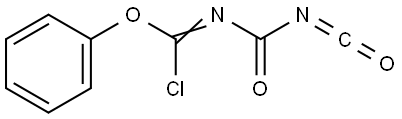 Carbonochloridimidic acid, (isocyanatocarbonyl)-, phenyl ester (9CI) Struktur