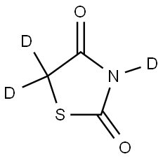 thiazolidine-2,4-dione-d3 Struktur