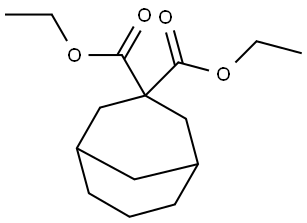 Bicyclo[3.3.1]nonane-3,3-dicarboxylic acid, 3,3-diethyl ester Struktur