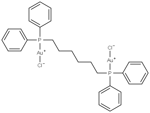 Chlorogold,1,8-Bis(diphenylphosphino)octane Struktur