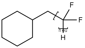 Poly(difluoromethylene), .alpha.-(cyclohexylmethyl)-.omega.-hydro- Struktur