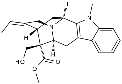 methyl (16R)-17-hydroxy-1-methylsarpagan-16-carboxylate Struktur