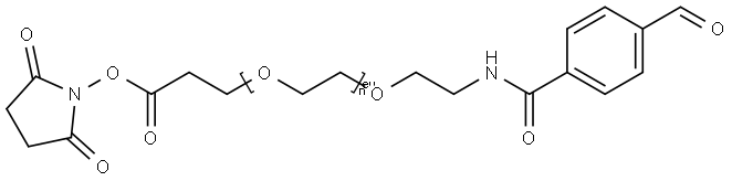 Ald-Ph-PEG24-NHS ester Struktur