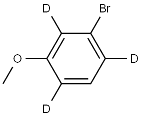 1-bromo-3-methoxybenzene-2,4,5,6-d4 Struktur