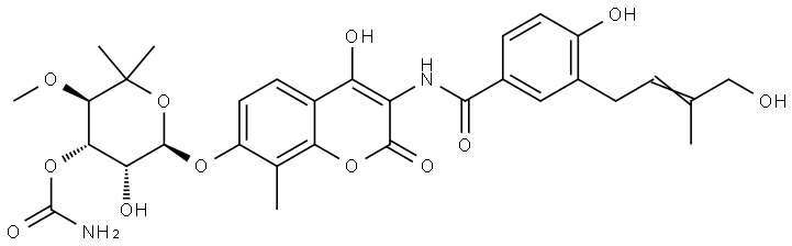 Hydroxynovobiocin Struktur