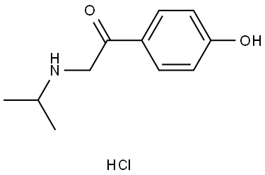 1-(4-Hydroxyphenyl)-2-[(1-methylethyl)amino]ethanone (Hydrochloride)
 Struktur