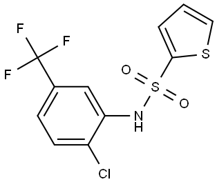 N-(2-CHLORO-5-(TRIFLUOROMETHYL)PHENYL)-2-THIOPHENESULFONAMIDE Struktur