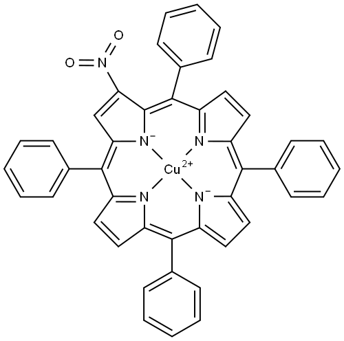 2-NITRO-5 10 15 20-TETRAPHENYL-21H 23H-& Struktur