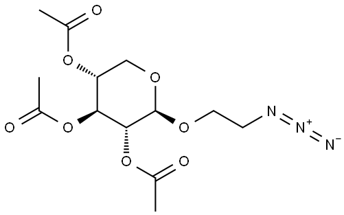 2-Azidoethyl 2,3,4-tri-O-acetyl-β-D-xylopyranoside Struktur