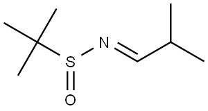 [N(E)]-2-Methyl-N-(2-methylpropylidene)-2-propanesulfinamide Struktur