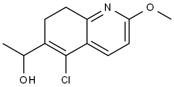 1-(5-chloro-2-methoxy-7,8-dihydroquinolin-6-yl)ethan-1-ol Struktur