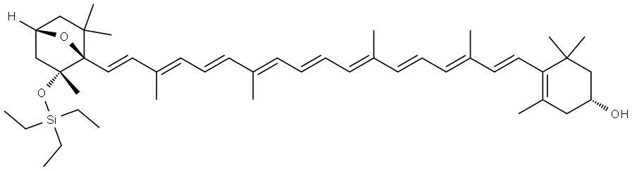 β,β-Caroten-3-ol, 3',6'-epoxy-5',6'-dihydro-5'-[(triethylsilyl)oxy]-, (3R,3'S,5'R,6'R)- (9CI)