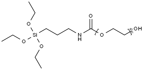 N-(TRIETHOXYSILYLPROPYL)-O-POLYETHYLENE OXIDE URETHANE, 95% Struktur