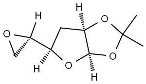 5,6-Anhydro-3-deoxy-1,2-O-(1-methylethylidene)-α-D-xylo-hexofuranose Struktur